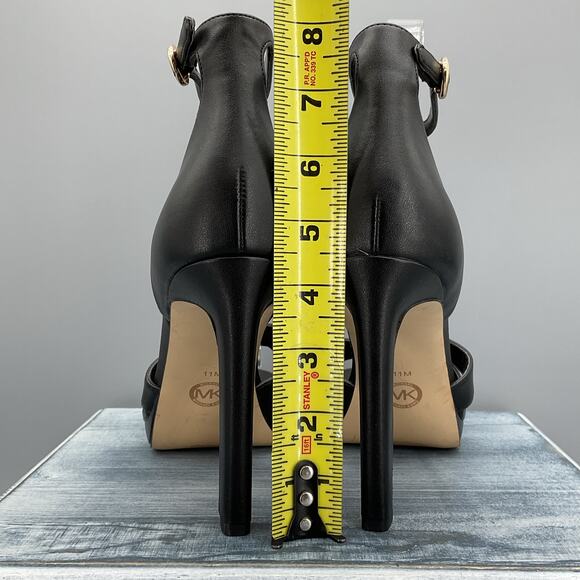 NEW Michael Kors Women’s Alexia Ankle Strap Sandals Black Size 11M - Picture 4 of 10